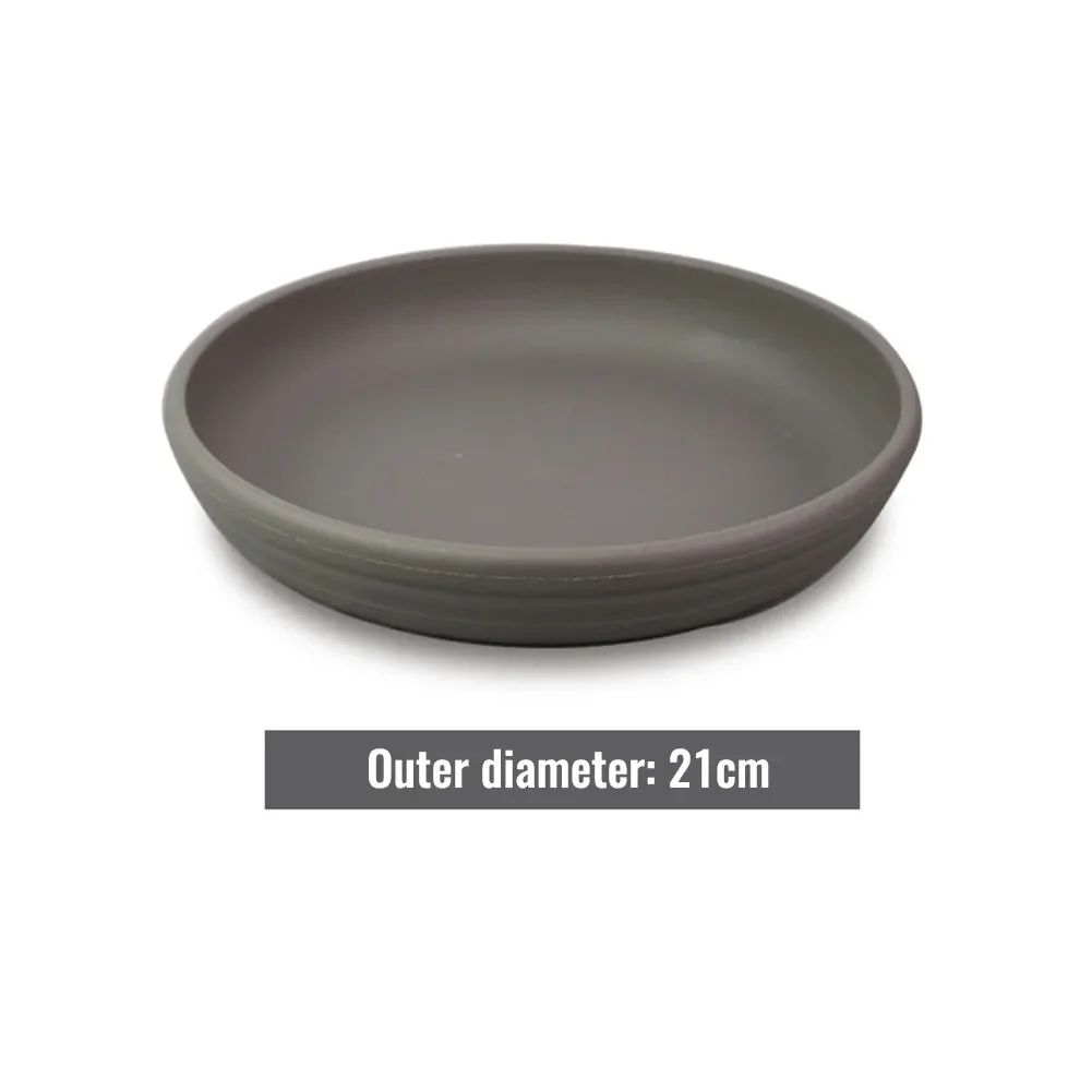 Plastic Round Saucer Tray for Succulent and Small Flower Pots Breathable Drainage Support Flat Top Design for Indoor Outdoor Use