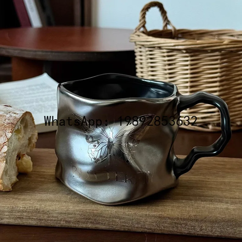 LYY light luxury high-end ceramic mug creative high value elegant Muse coffee cup tea cup