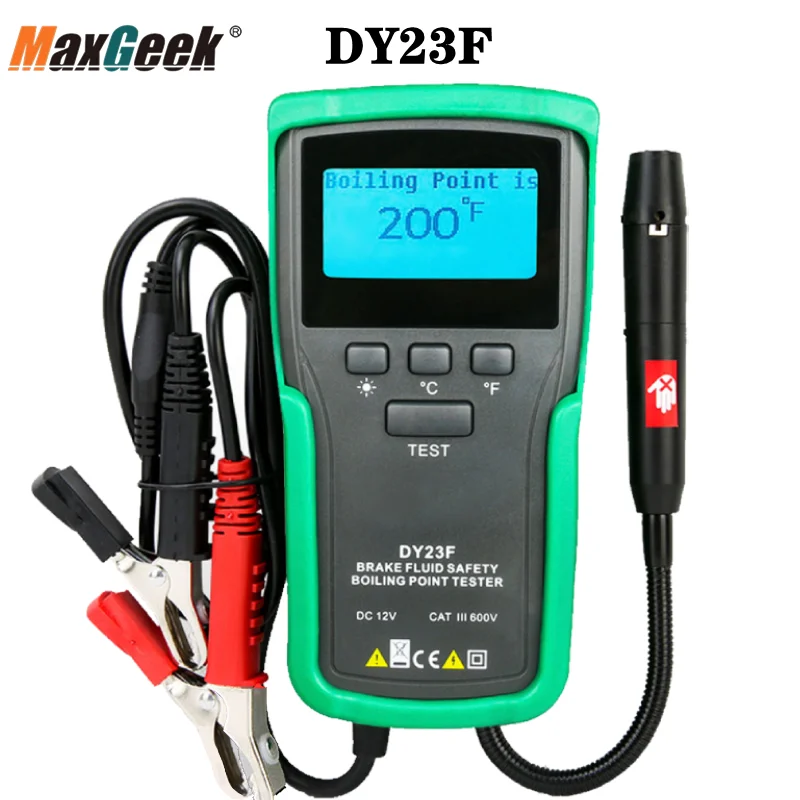 

Maxgeek DY23C DC 12V Automotive Brake Fluid Tester Accurate Car Brake Fluid Tester for DOT3 DOT4 DOT5.1