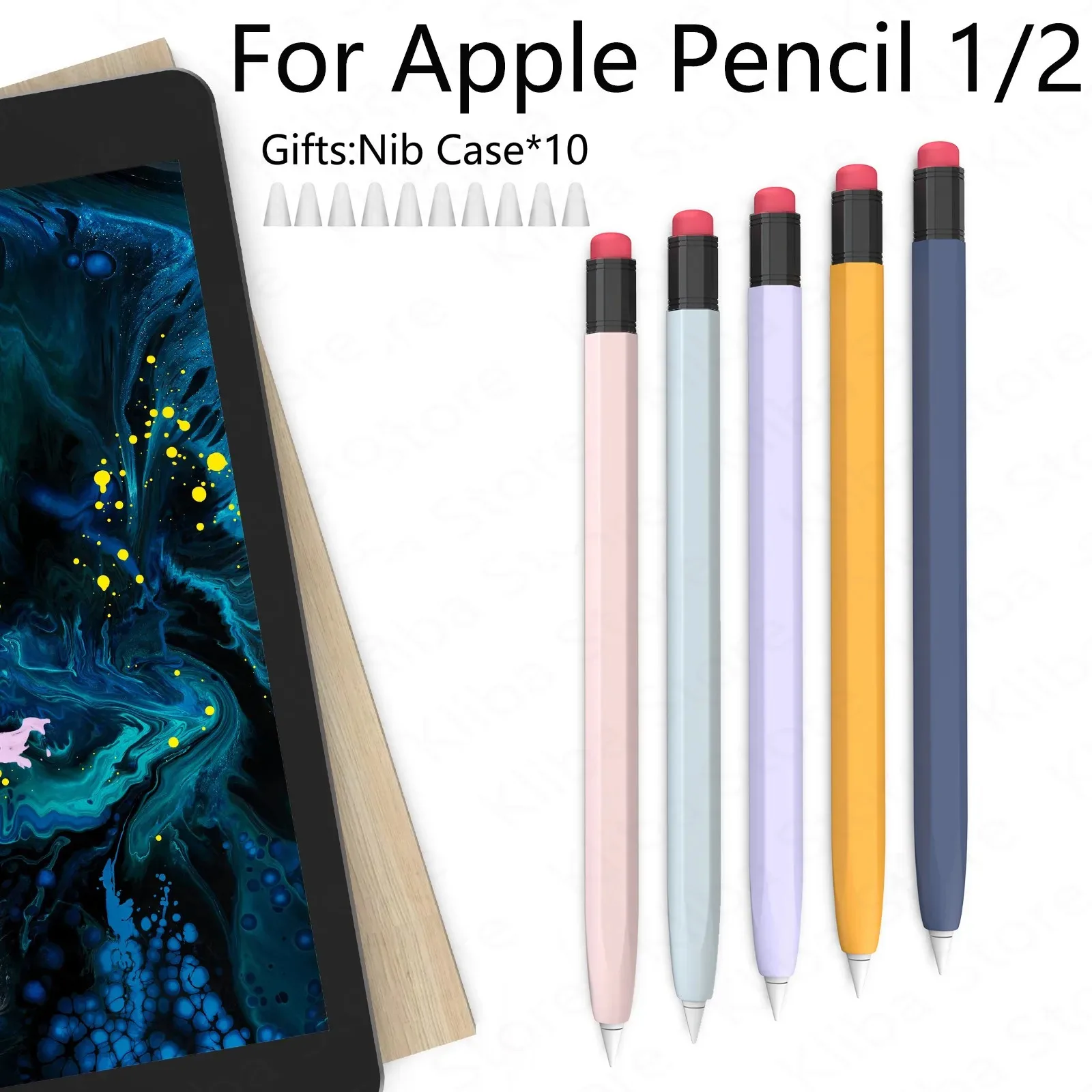 

For Apple Pencil 2/1 Case For iPad Tablet Touch Pen Stylus Protective Sleeve Cover Apple Pencil pro Cases