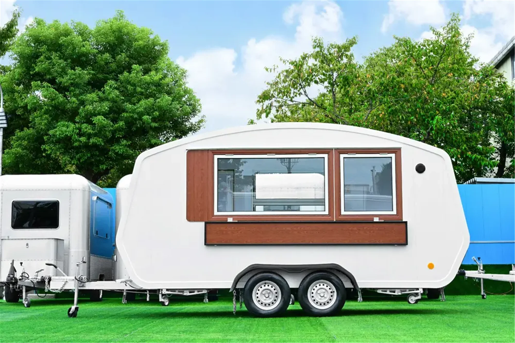 Usa Mobile Food Cart and Food Trailers Fully Equipped Hot Dog Coffee Ice Cream Fast Food Truck Van With Full Kitchen for Sale