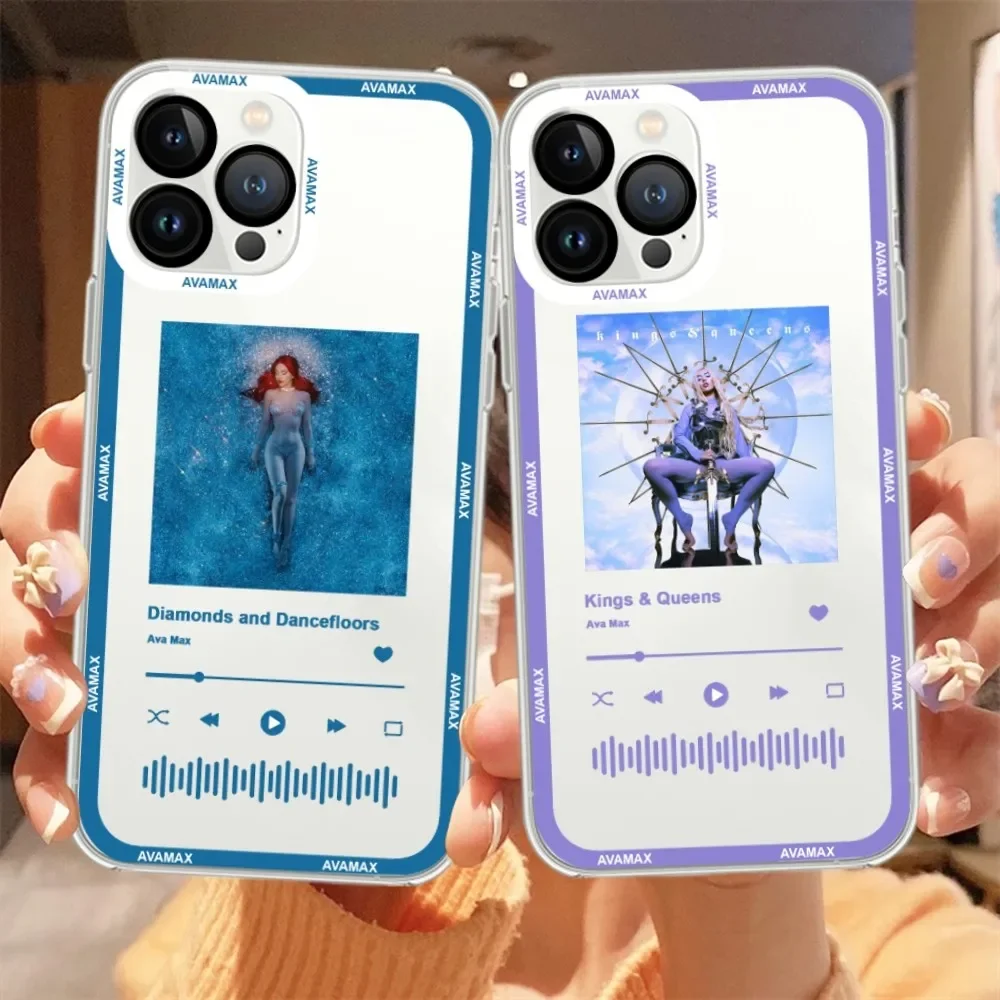 Singer Ava Max Phone Case For Samsung A 73 72 71 70 53 52 51 32 Transparent Shell