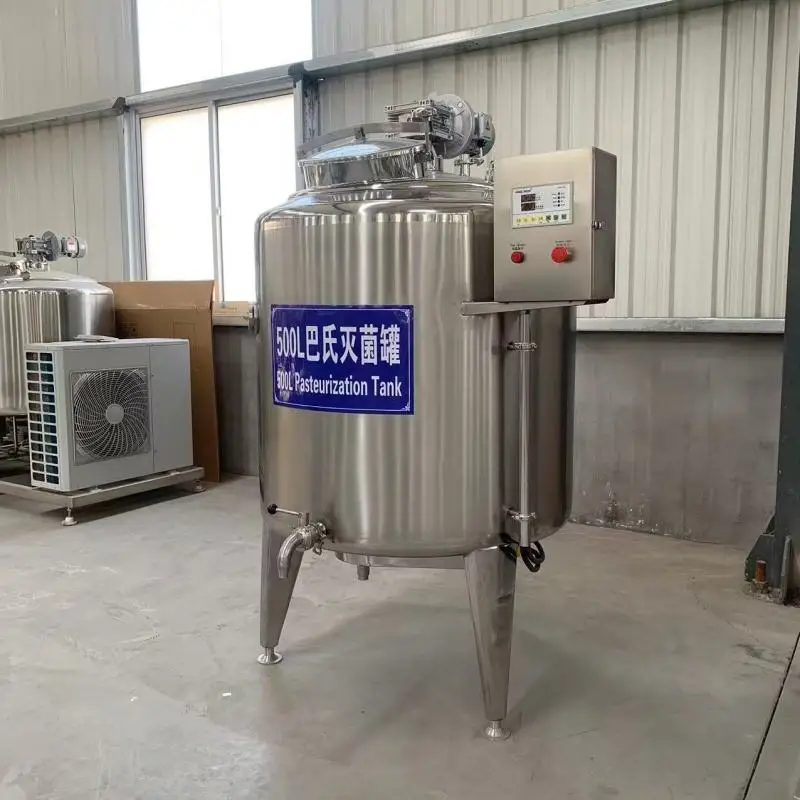 500L High Productivity Commercial Milk Yogurt Pasteurization Machine Dairy Processing Equipment