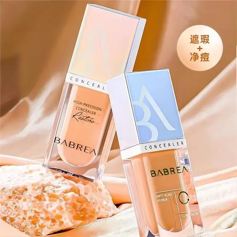 Babrea Concealer High Coverage Acne Marks Long-lasting Nourishing Waterproof Oil-control Beauty Foundation Makeup Cosmetics