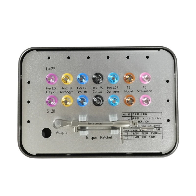 Dental Universal Implant Torque Wrench Screwdriver  Prosthetic Kit Ratchet Drivers Dentistry Implant Surgical Repair