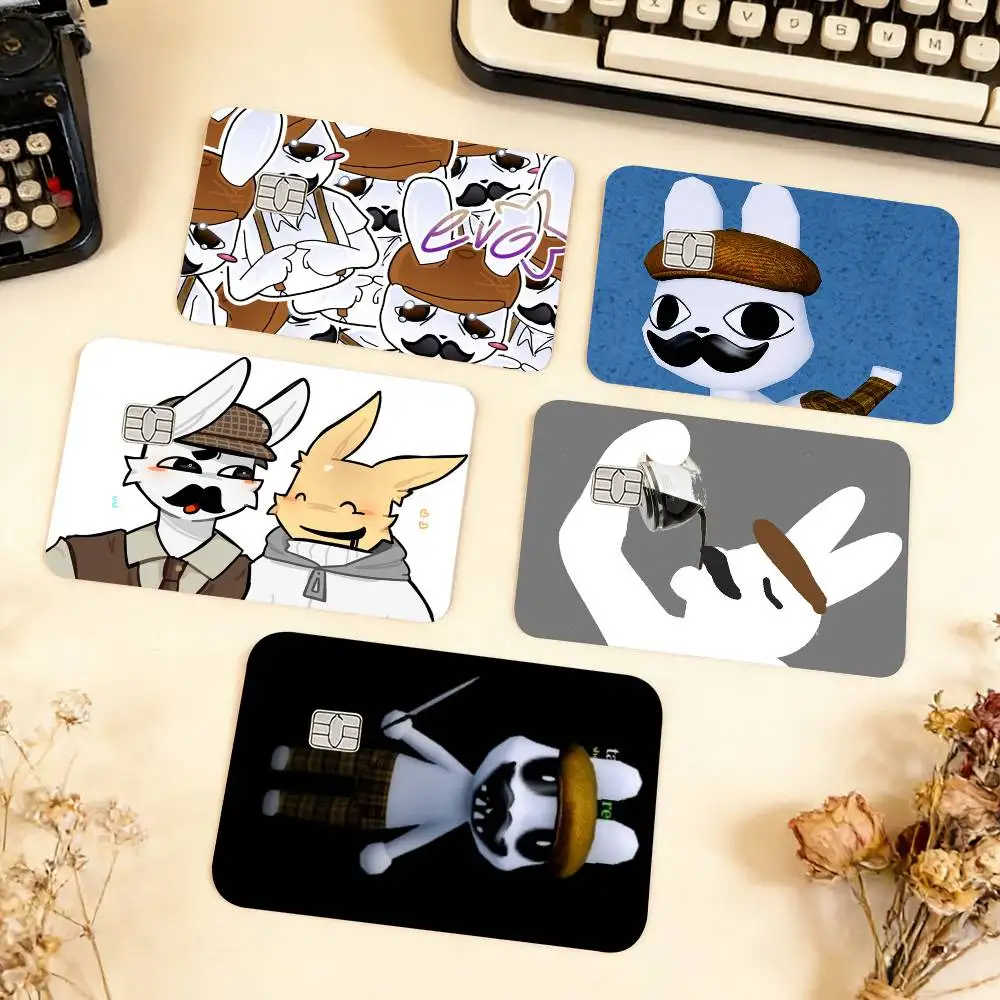 Game Animal Hospital Barney Waterproof Film Skin Cover Credit Card Stickers Debit Front Bank Bus Pass