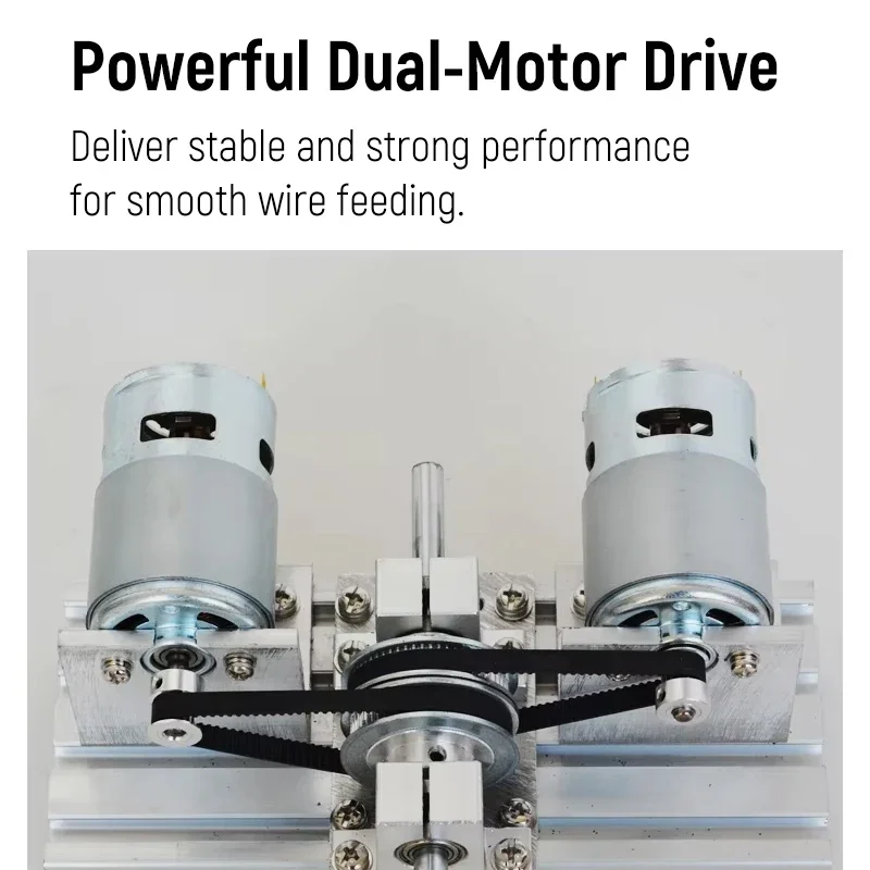 DC 12V 24V Dual Motor Drive 775 795 895 Dual DC Motor Belt Drive System Kit, DIY Mechanical Transmission Assembly