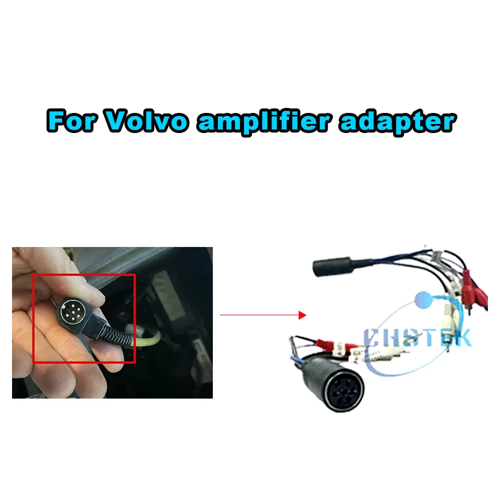 

CHSTEK для Volvo XC70 V40 V70 S60 S40 6-контактные адаптеры RCA 6666