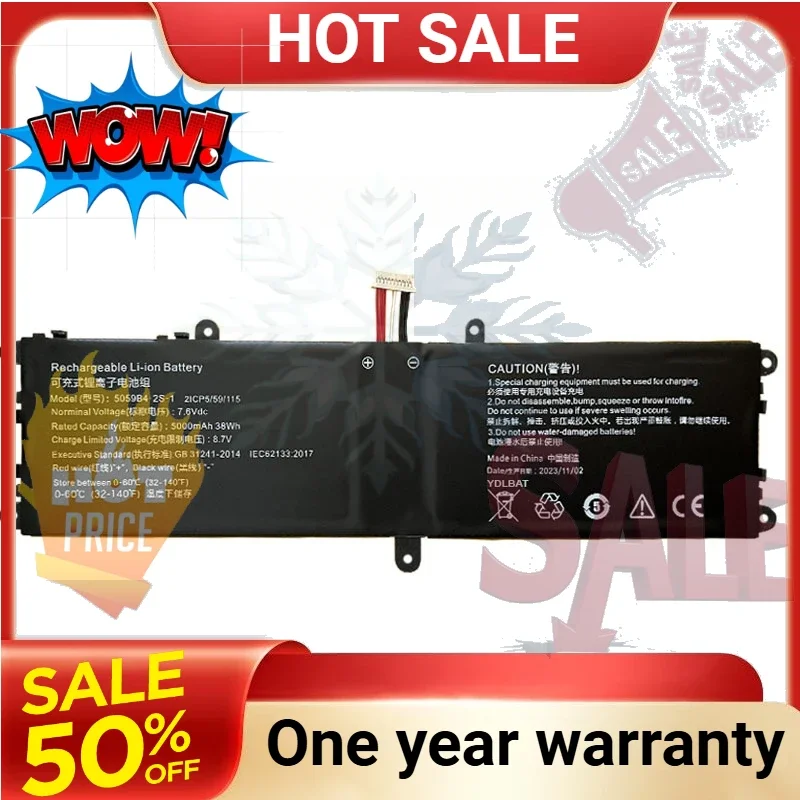 SWZY Battery For Chuwi For GemiBook 13 CWI528 5059B4-2S-1 5059B4-2S1P 5059B4-2S 7.6V 5000mAh 38Wh 10PIN 7Lines New