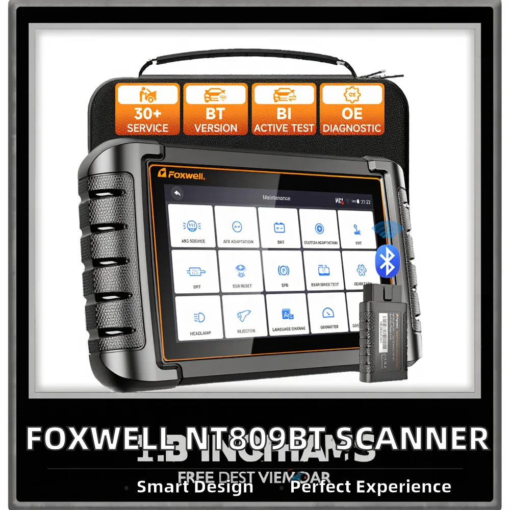 For NT809BT OEM ODM Car Diagnostic Scanner All System OBD2 30 Function Engine Light Wireless Tool 1-Year 7