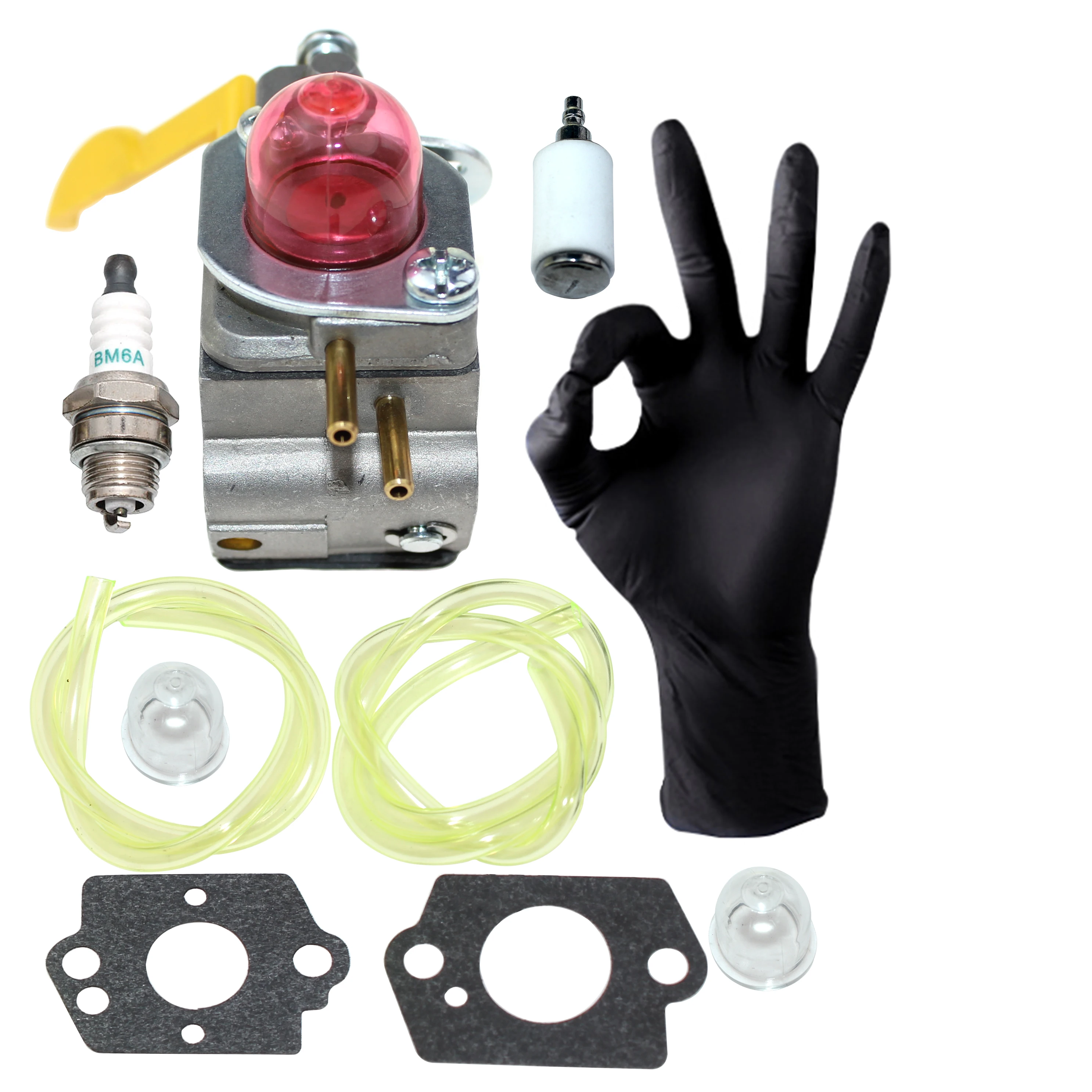 C1U-W18 Carburetor for Poulan XT700 Weed Eater Featherlite FL20 FL20C FL23 FL25 FL25C FL26 FL26C FX26 FX26S FX26SC SST25 SST25C