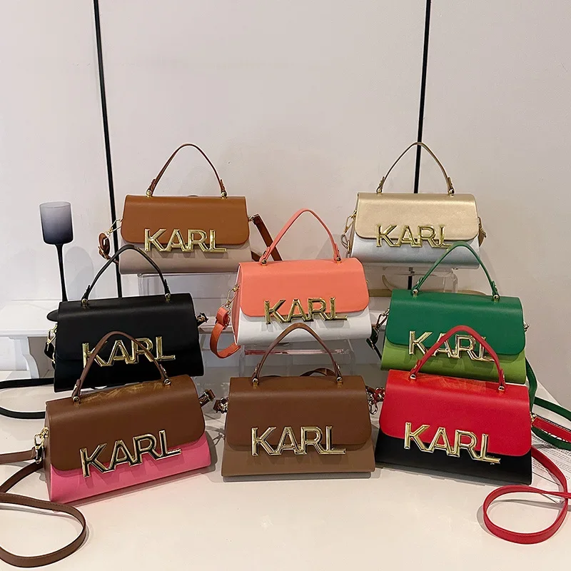 

2025 Summer New Women's High-End Contrast Color Bag - Stylish, Trendy, Versatile, Textured Shoulder Square Mini Bag