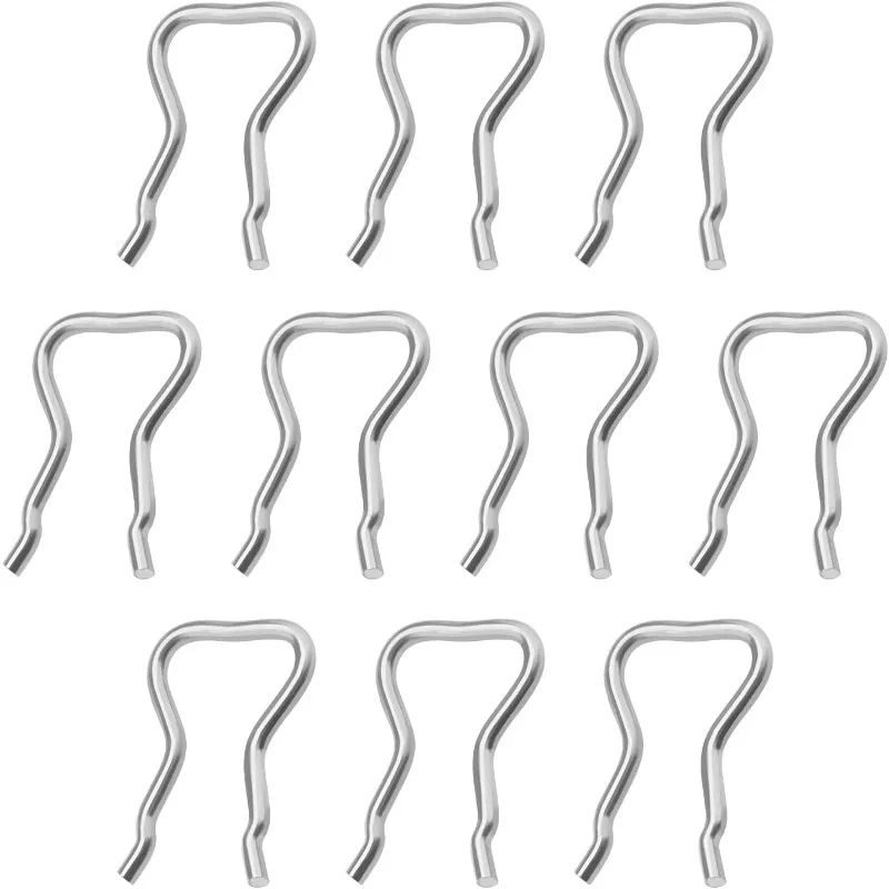 10Pcs Common Rail Injector Clips Return Injector Return Hose Clips Steel Retainer Clip Fuel F00VC22003 F00RJ00322 Replacement