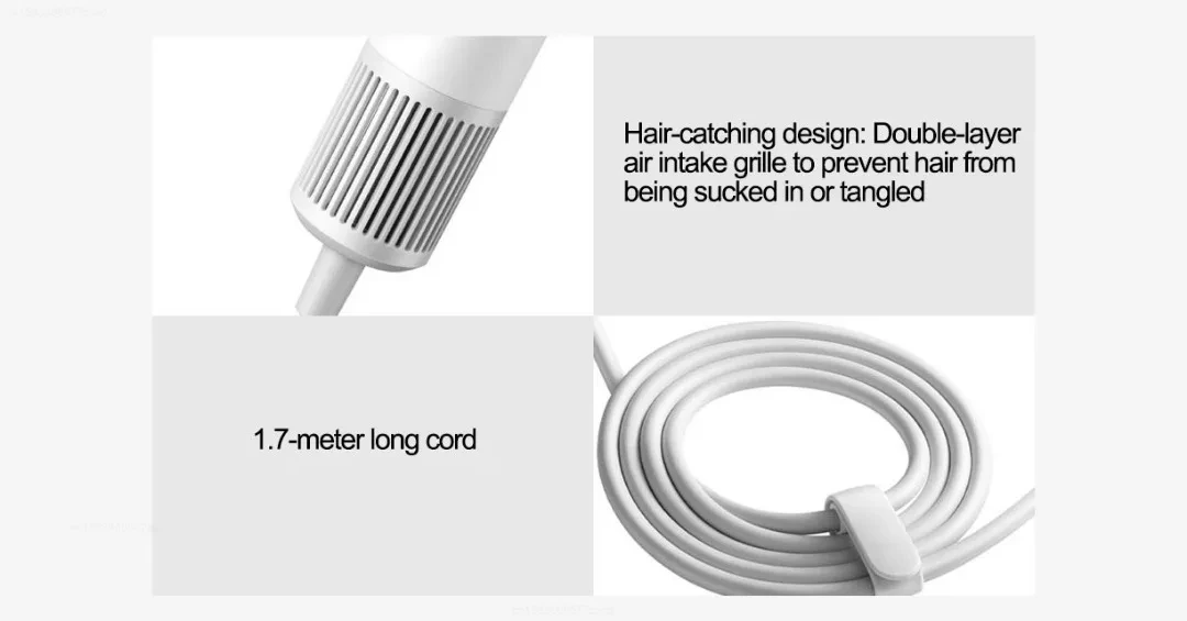 XIAOMI H501 SE Hochgeschwindigkeits-Haartrockner 62 m/s Windgeschwindigkeit Negativ-Ionen-Haarpflege Professioneller trockener 220 V CN-Version Hair Drie – Detail 11