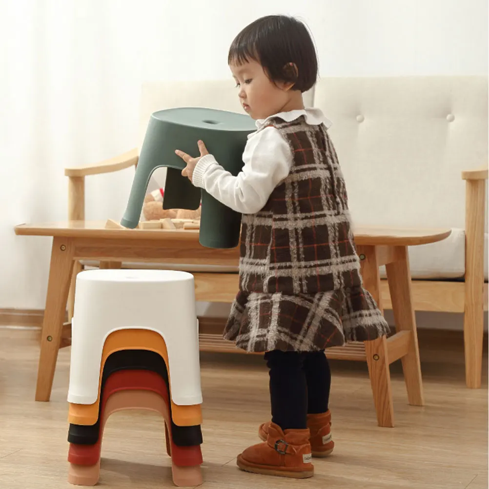 

Non slip Step Stool Kids Small Bathroom Plastic Light Weight Foldable Kitchen RV Children Furniture Shoe Changing