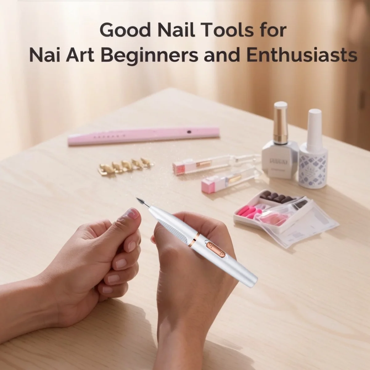 Electric Nail Tool Professional Drill Milling Cutter Set SuitableFfor Acrylic Gel Nail Polish Rechargeable Nail Polish Remover