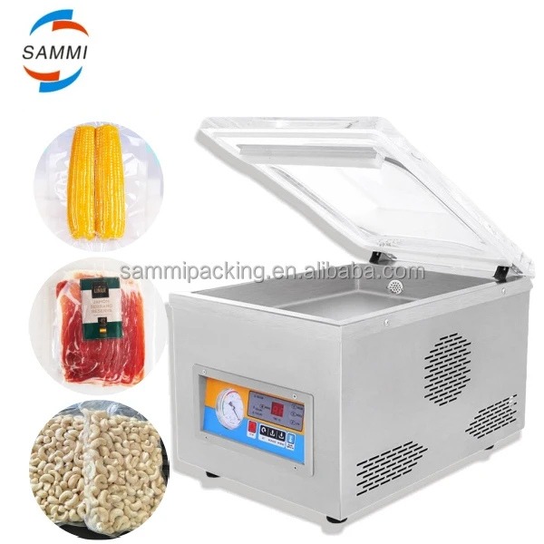 

Home Used Single Chamber Vacuum Sealing Machine/Tabletop Vacuum Packer for Beef/Seafood/Candy/Meat/Grain