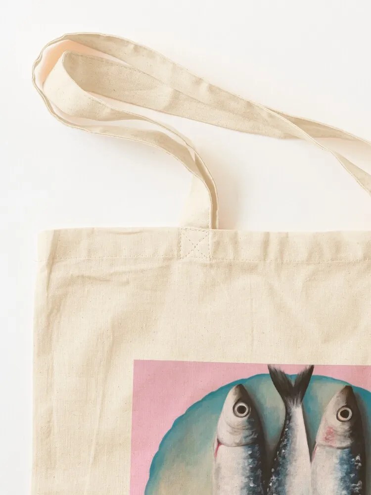 A PLATE OF SARDINES Tote Bag Shopping bags bag luxury women tote bag screen canvas shopping