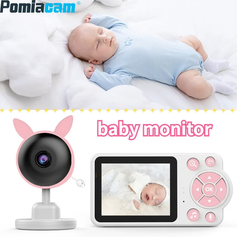 

C3-B Baby Monitor Wireless 4X Zoom Video Two Way Audio Night Vision 2.8 Inch Screen Baby Camera Security Babysitte Protection