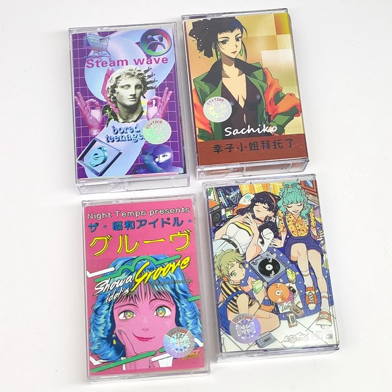 Vaporwave City Pop Night Tempo Music Tape Showa Presents Album Steam Wave Cassettes Cosplay Walkman Recorder Car Soundtracks Box