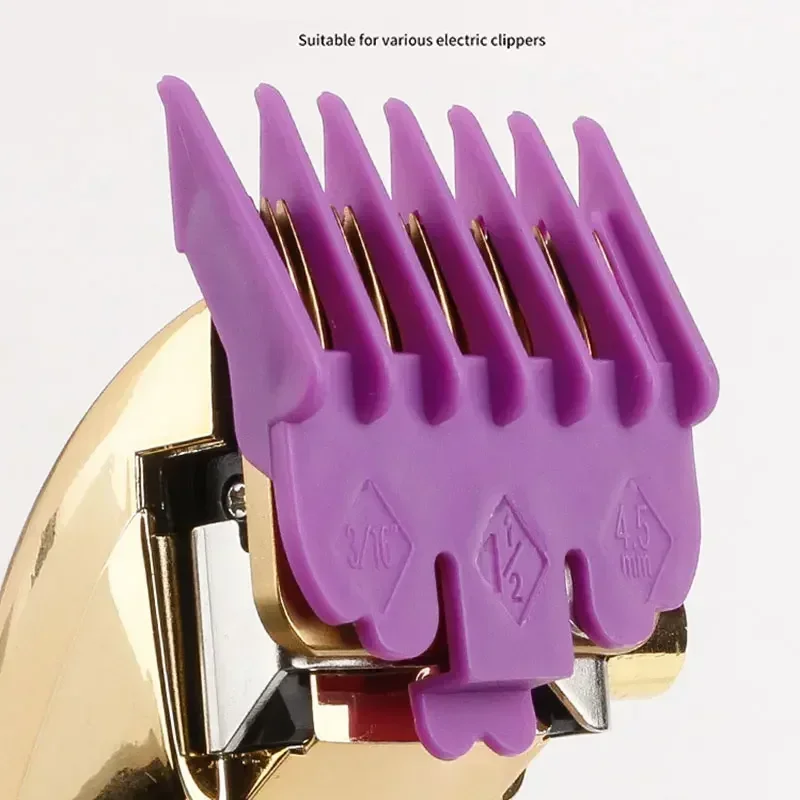 10Pcs Professional Hair Clipper Limit Guide Comb Trimmer Guards Attachment 1.5-25mm Universal Haircut Tool Clipper Limit Combs