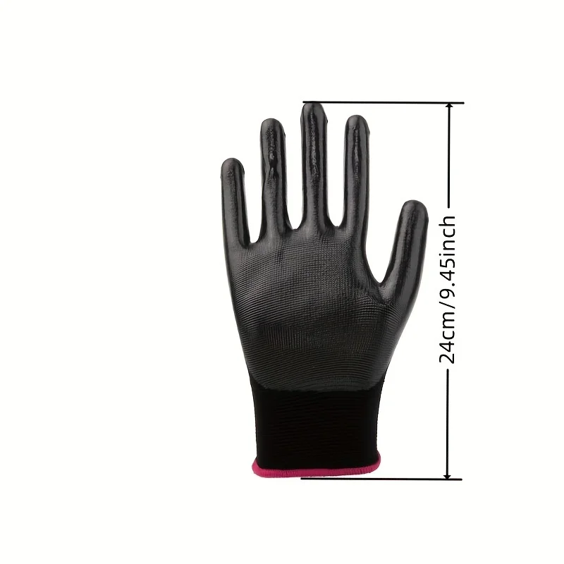 1 Pair Random color Durable Safety Gloves - Anti-Slip, Wear-Resistant, ESD Protection for Gardening & Woodworking