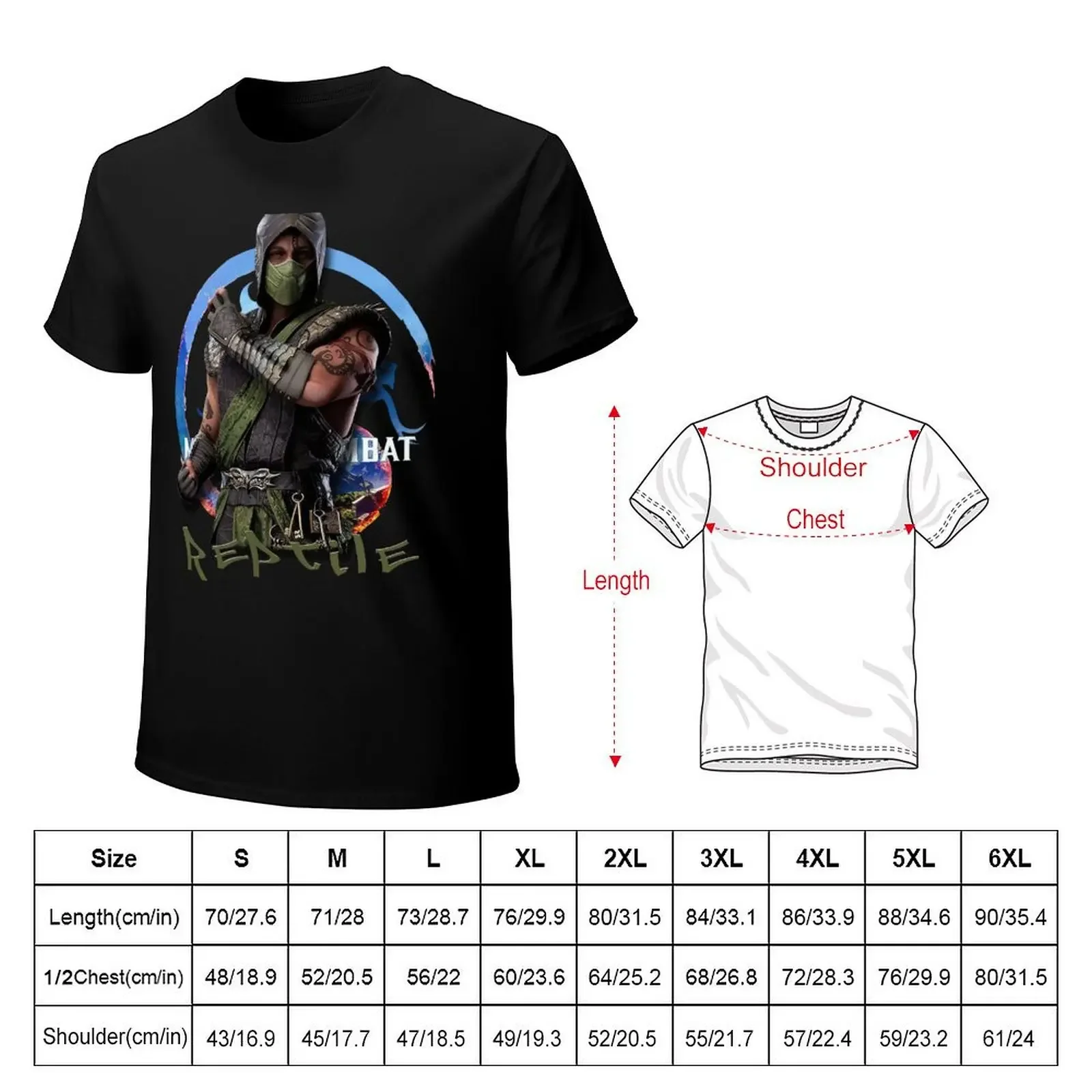 Mortal Kombat 1 Reptile 2023 T-Shirt man t shirt tees men graphic t shirts