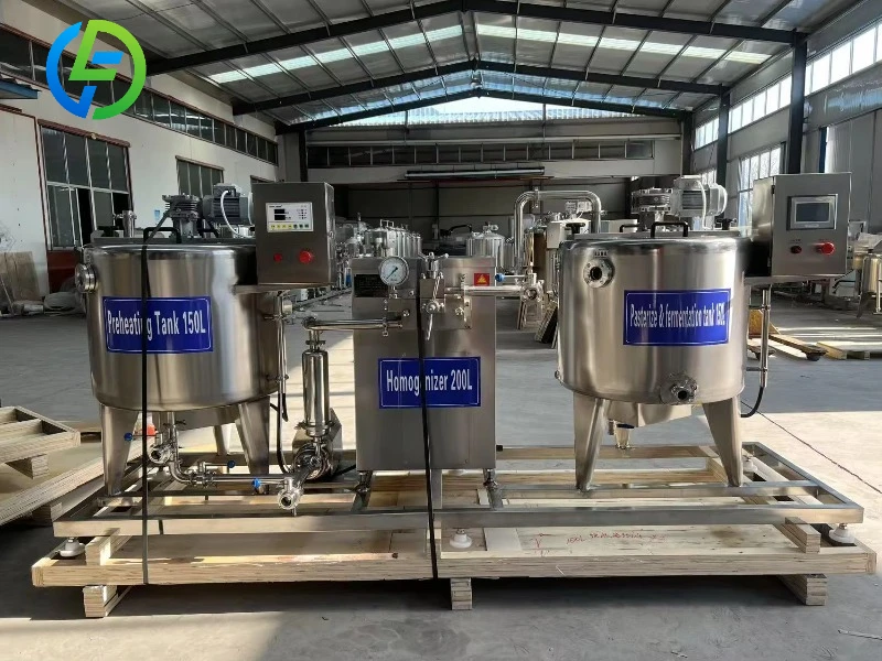 Customize Cookimech 300L/H High Bearing Motor Pump Yogurt Pasteurized Milk Processing Line Dairy Factory Cheese 36kw Power