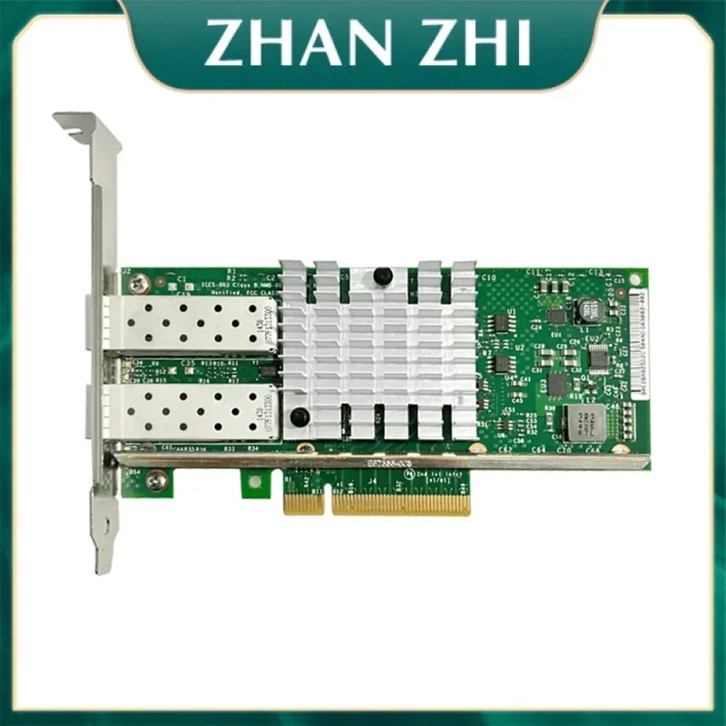 

X520SR2 для настольного сервера, рабочей станции, сетевая карта 82599 ES, 10-гигабитный Ethernet-контроллер PCI-E 3,0 X8 X16 X520-DA2
