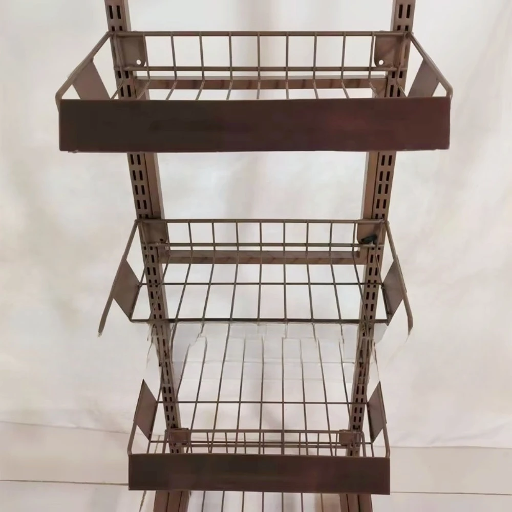 Shop Retail Coffee Cups Beans Soft Drink Bottles Snacks Candy Bread Crisps Metal Display Stand