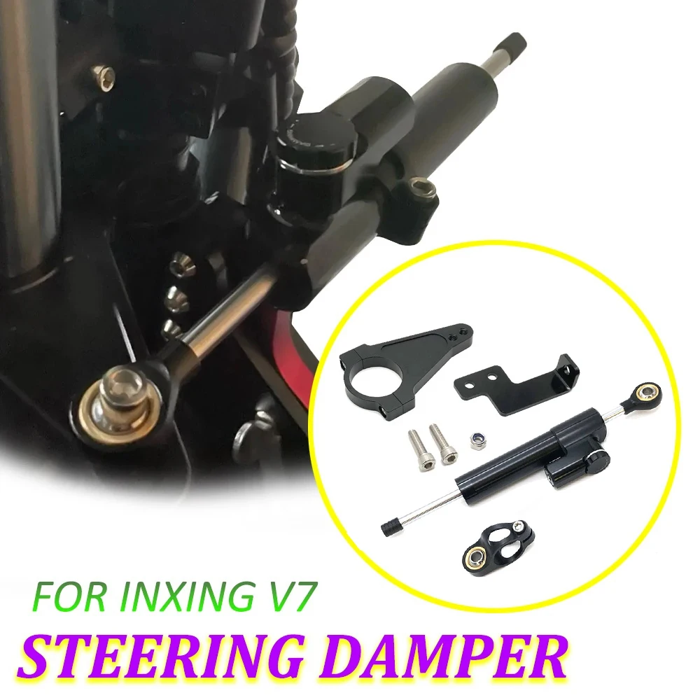 

Electric Scooter Directional Steering Damper Bracket Stabilizer Kit Damper Modification Parts Stability Safety For Inxing V7