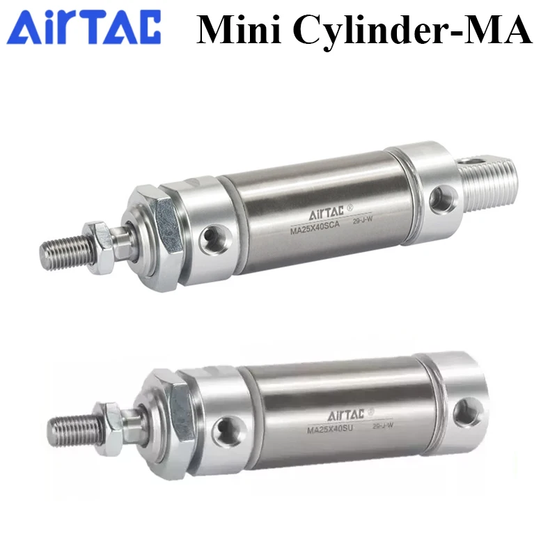 

AirTAC MA16 20 25 32 40-S-CA/U Stroke 25 to 500mm Stainless Steel Double Actiing Air Mini Pneumatic Cylinder Piston Cylinders