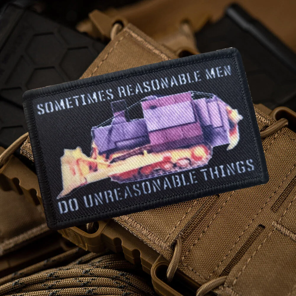 Parche táctico Killdozer con velcro – Insignia de moral para mochila - imagen 3