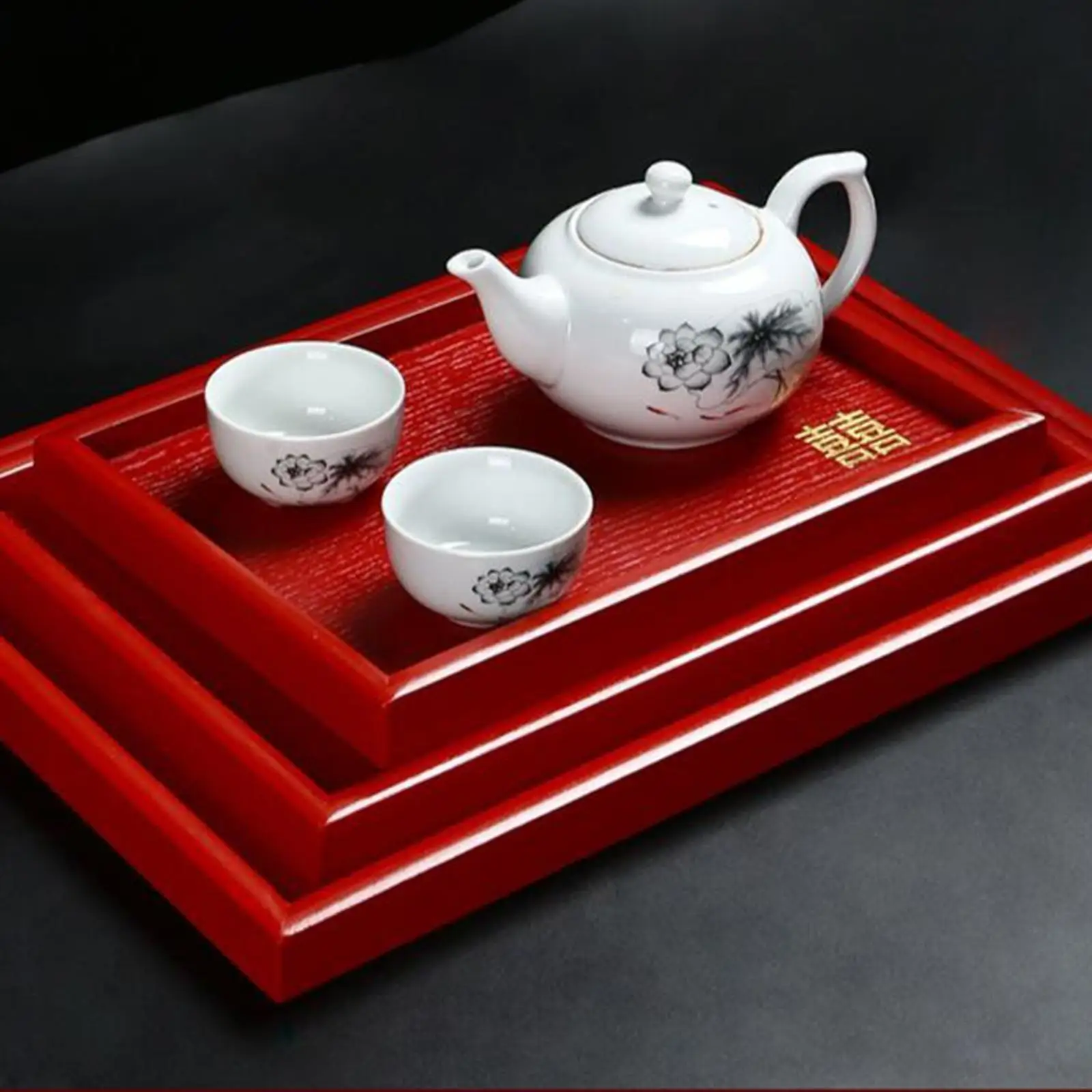 Xi Character Wedding Serving Tray for Wedding Supplies Coffee Table Festival