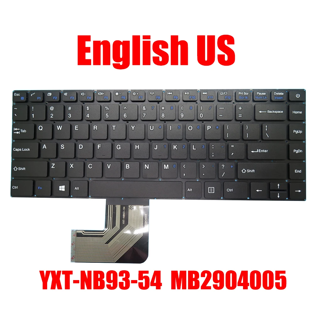 US Keyboard YXT-NB93-54 MB2904005 YXT-NB93-52 MB2904002 HG290-1-US GL-NB871 DK290C 3429000110 JM-290 US K649 YJ-522 English New