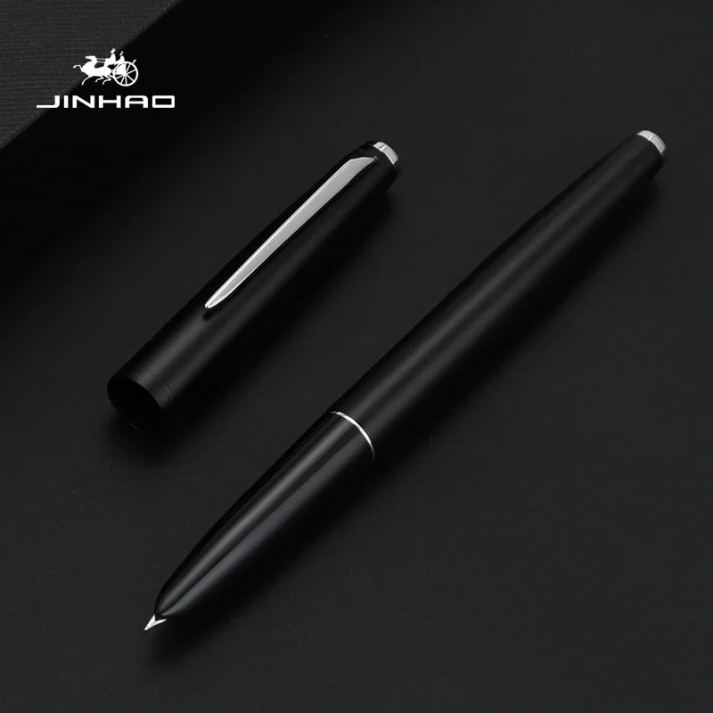 Pluma estilográfica 911, nueva versión, barril negro mate, Clip dorado y plateado, bolígrafos de tinta EF Nib de 0,38mm, bolígrafo de cristal A7717 para oficina y escuela