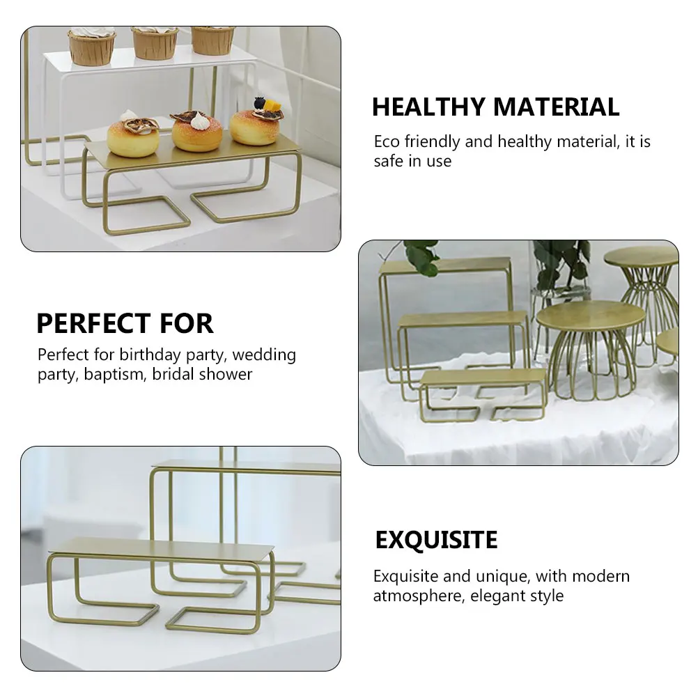 

Cake Stand Cupcake Display Rack Plate European Style Wedding Birthday Golden Dessert Storage