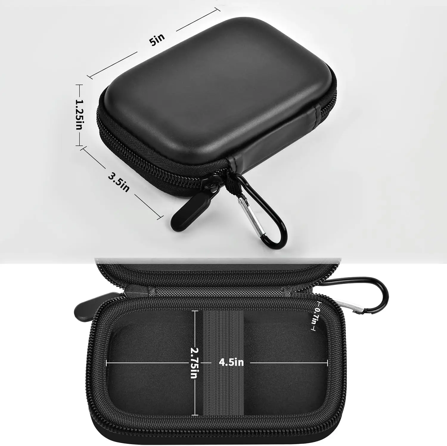 (CASE ONLY) Case Compatible with Samsung T9/ T7/ T7 Shield Portable SSD 1TB 2TB 4TB External Hard Drive, Storage Travel Carrying