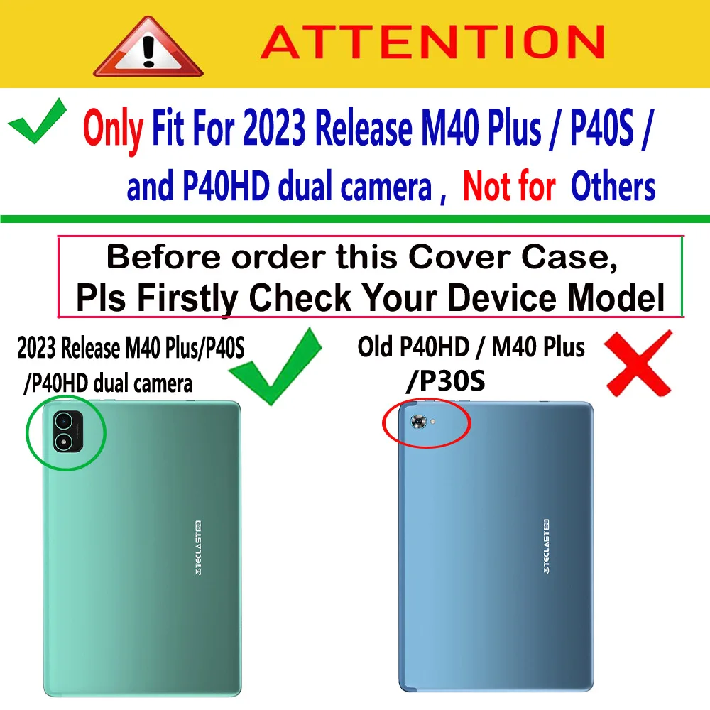 Case for Teclast P40S/Teclast M40 Plus 2023/P40HD 2023 Tablet Protective Case, Portable, All Inclusive, Magnetic Case