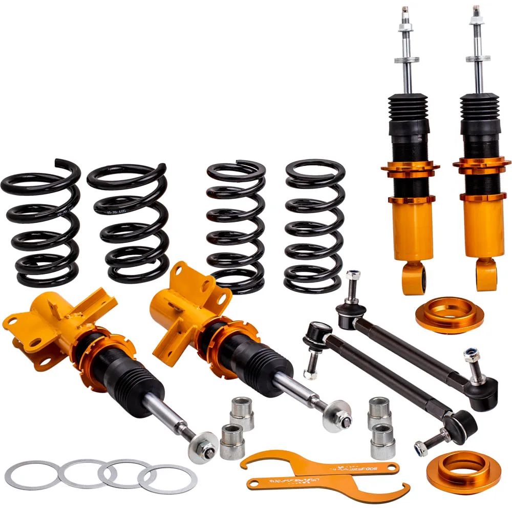 MaXpeedingrods Coilover Shocks For Chevrolet Camaro 2010-2015 Adj. Damper Shock Springs With Sway Bar