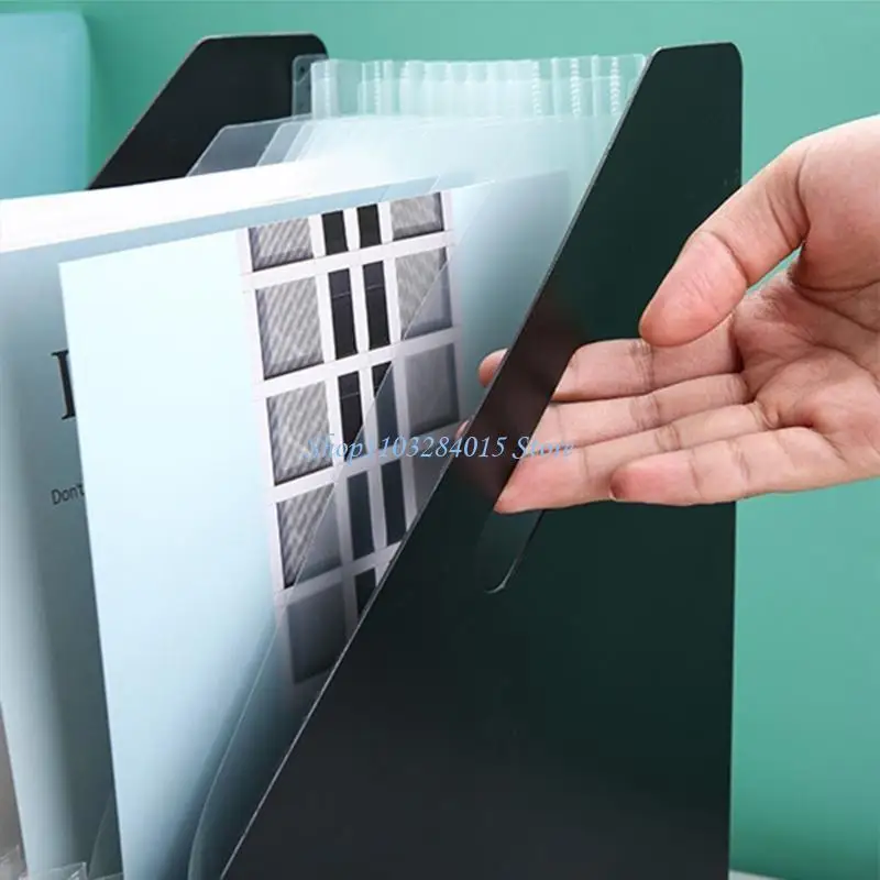 R6FF Organizzatori file per fisarmoniche Cartella file espandibile Portariviste da scrivania verticale