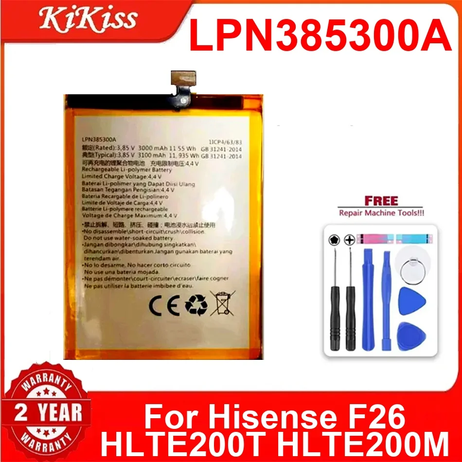 

3000 мАч LPN385300A аккумулятор мобильного телефона для Hisense F26 HLTE200T HLTE200M долговечный