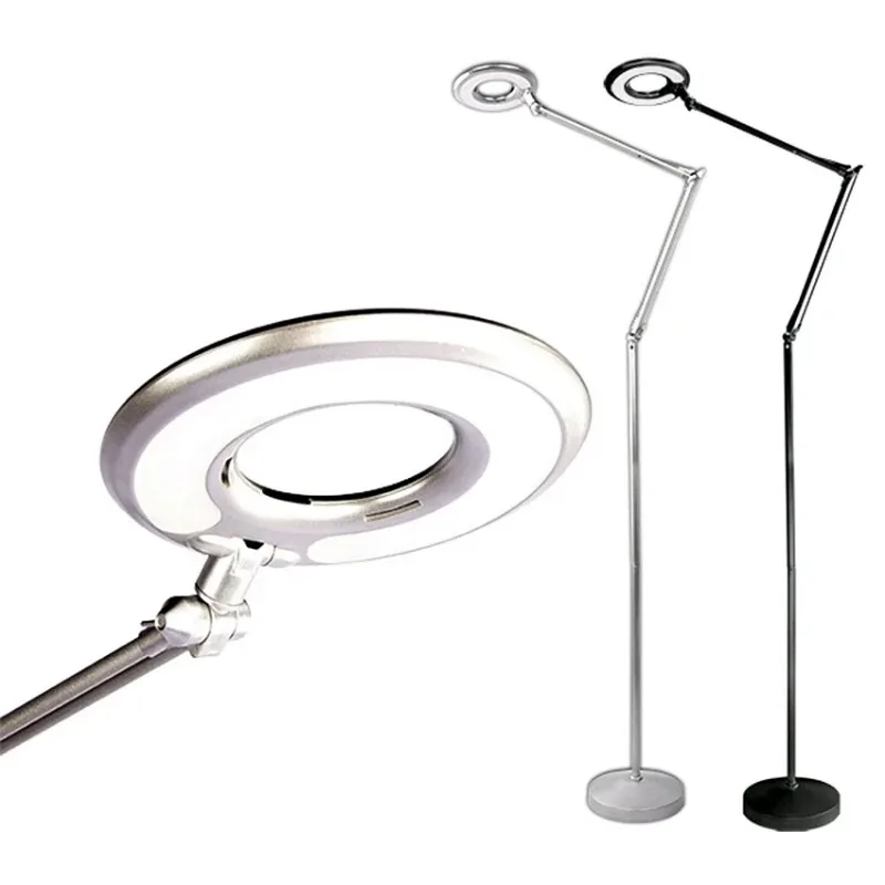 

110 В ~ 240 В 2X холодная лампа, бестеневая лампа, лупа, рука помощи, пайка, увеличительные стекла со светодиодной подсветкой, зажим для припоя, лупа