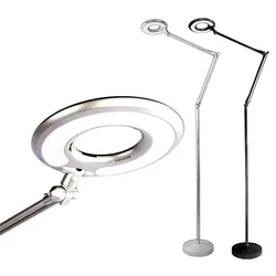 110V~240V 2X Cold Ligth Shadowless Lamp Magnifier Helping Hands Soldering Professional Magnifying Glasses with LED Lights Lupa