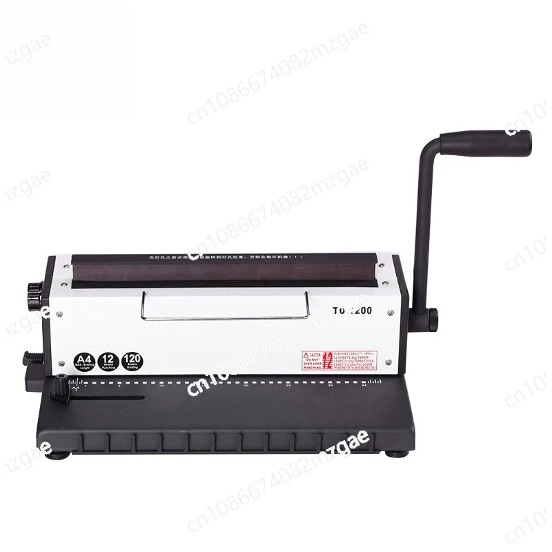 TD-1200 Wire Binding Machine Two-thread Binding Machine Calendar Punching Machine Binder High Quality