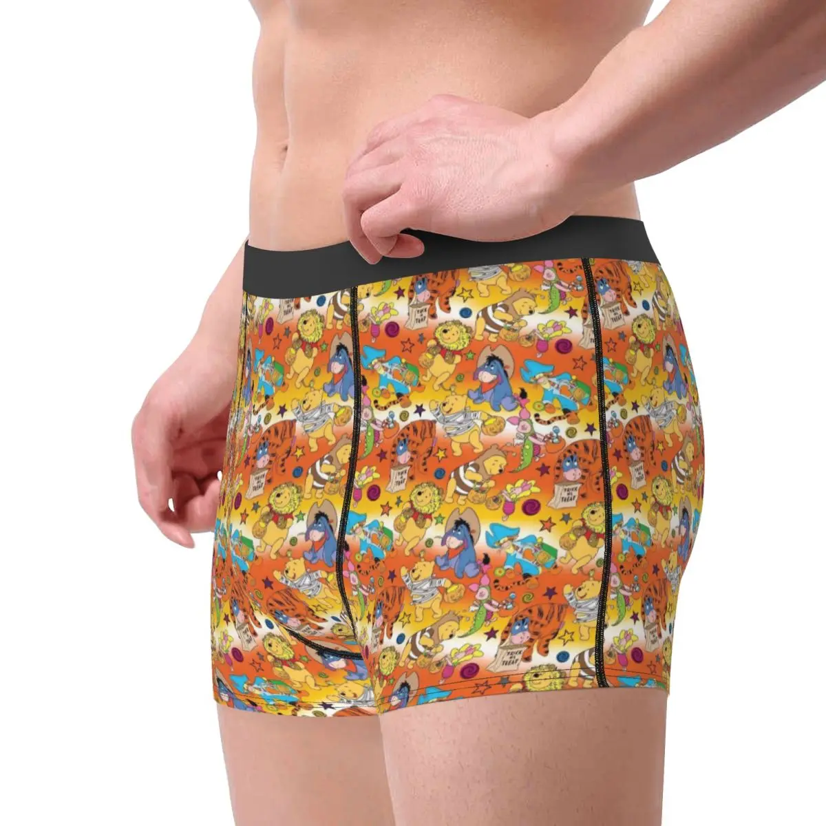 Ropa interior personalizada de animales de Winnie Pooh, calzoncillos Boxer con estampado clásico de animales, pantalones cortos transpirables, bragas