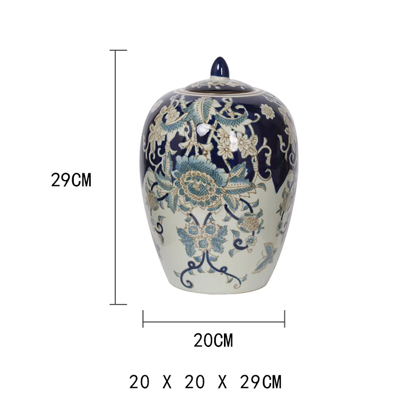 Factory Direct 2026 Top ceramica porcellanato blu e bianco dipinto a mano Decorazione generale per crepe