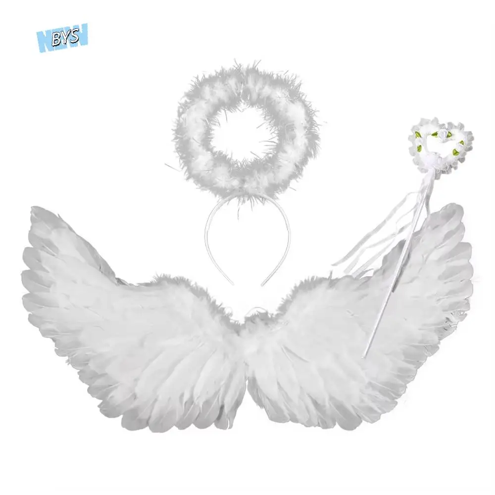 

Реквизит для фотосессии с перьями и крыльями, милая повязка для волос с крыльями демона, аксессуары для вечеринок, реквизит для танцевального шоу, аксессуары для косплея на Хэллоуин