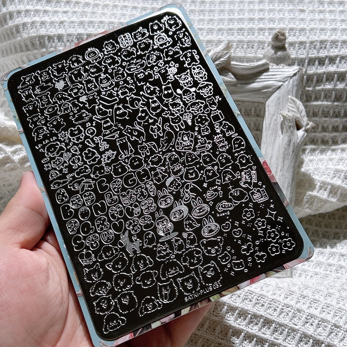 

Пластина для штамповки ногтей, стальная пластина для штамповки для начинающих, нет необходимости для ручной росписи, шаблон для украшения ногтей, милые линии граффити, мультяшное щенка, ручная роспись, технология быстрого дизайна ногтей для ленивых людей,