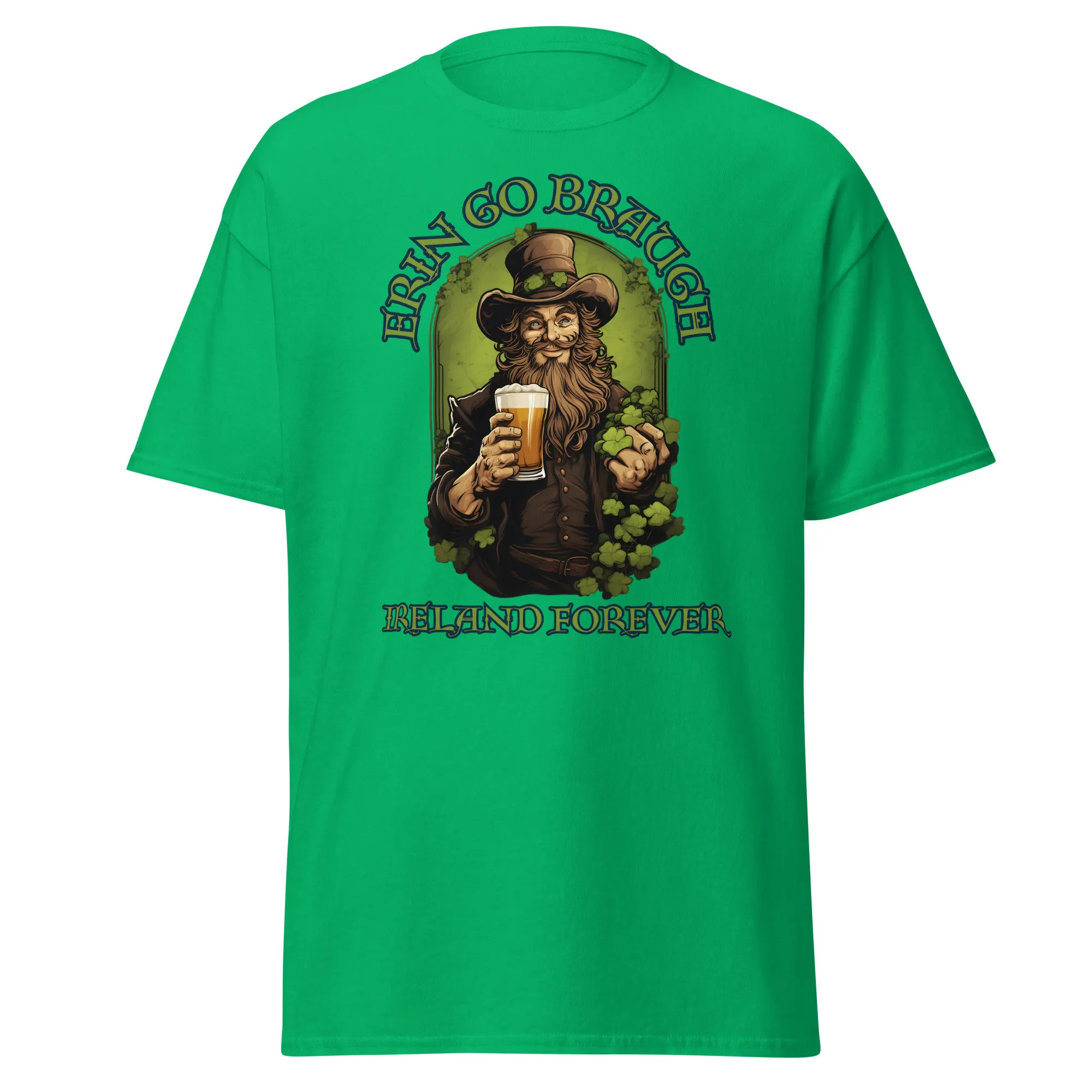 

Erin Go Braugh Ireland Forever St Patricks Day T Shirt